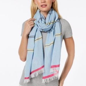 2 FOR $20 Echo Cabana Stripe Scarf Coastal Blue OS